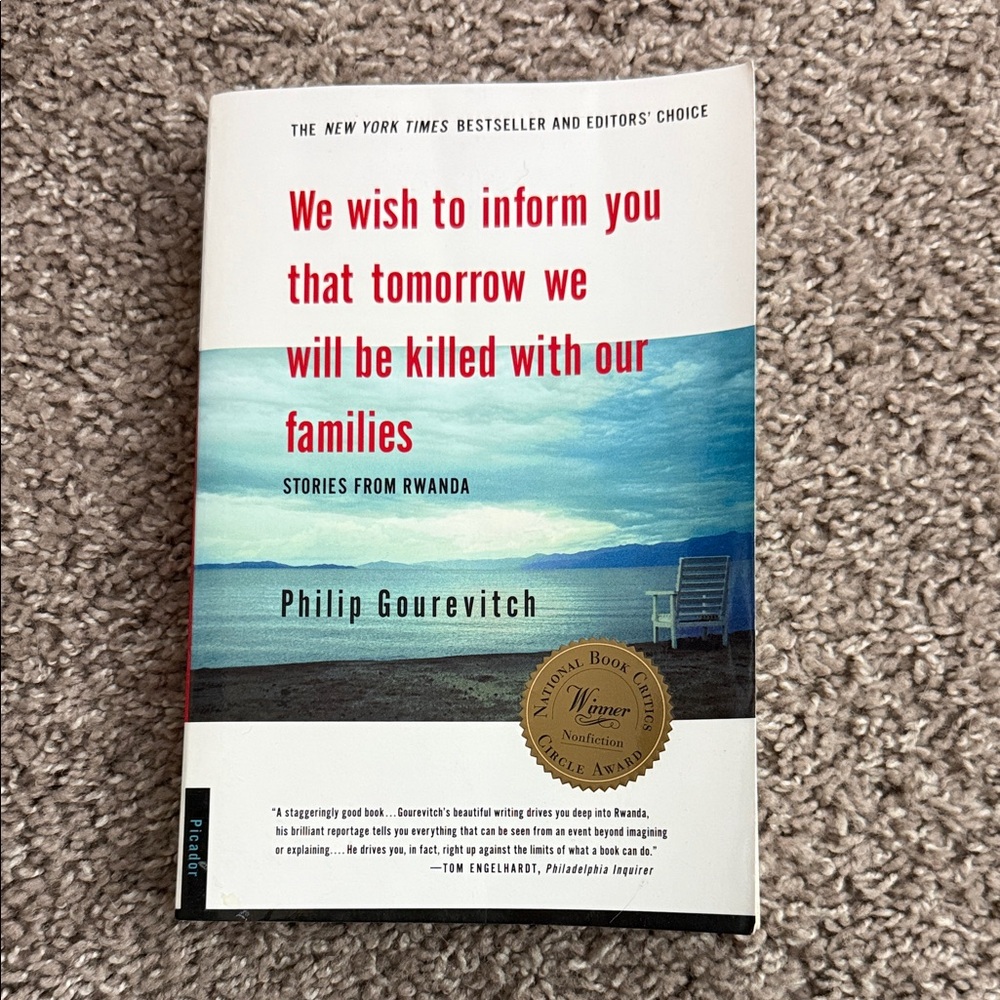 We Wish to Inform You That Tomorrow We Will Be Killed with Our Families Book